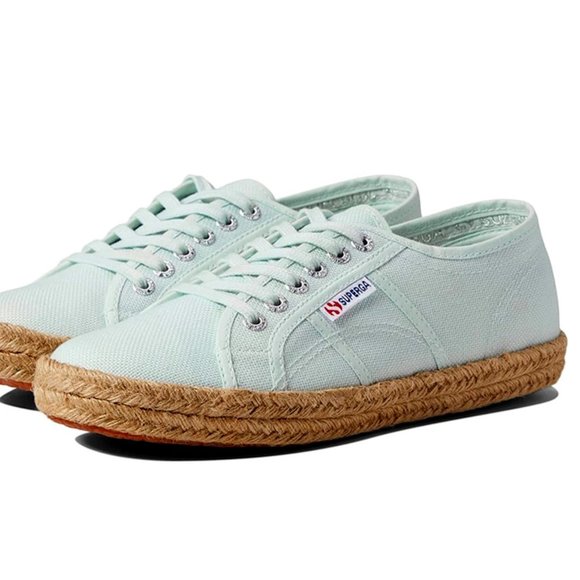 Superga Light Azure Espadrille Sneaker New in Box - Picture 1 of 10